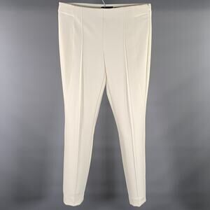 LAFAYETTE 148 Size 8 White Polyamide Bend Trouser Cut Casual Pants